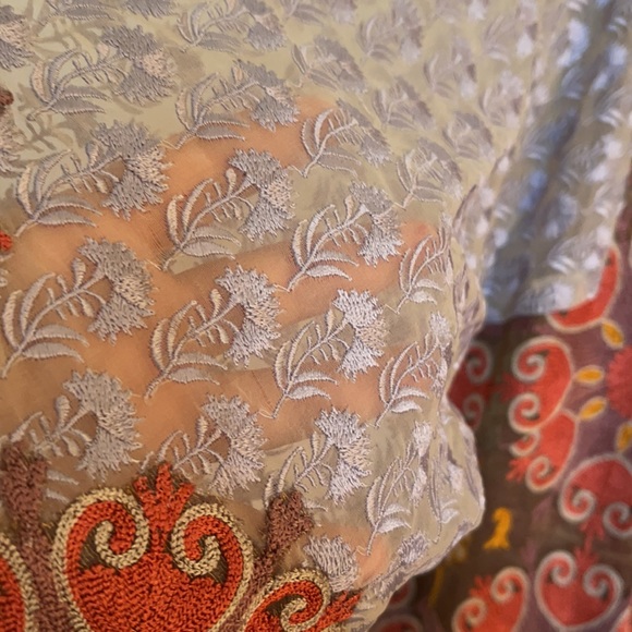 Sana Safinaz Pakistani Indian front open shirt with embroidery. kurta / kameez. - Picture 9 of 14